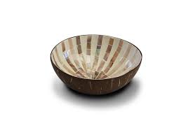 Coconut bowl brown mosaïc star Noya
