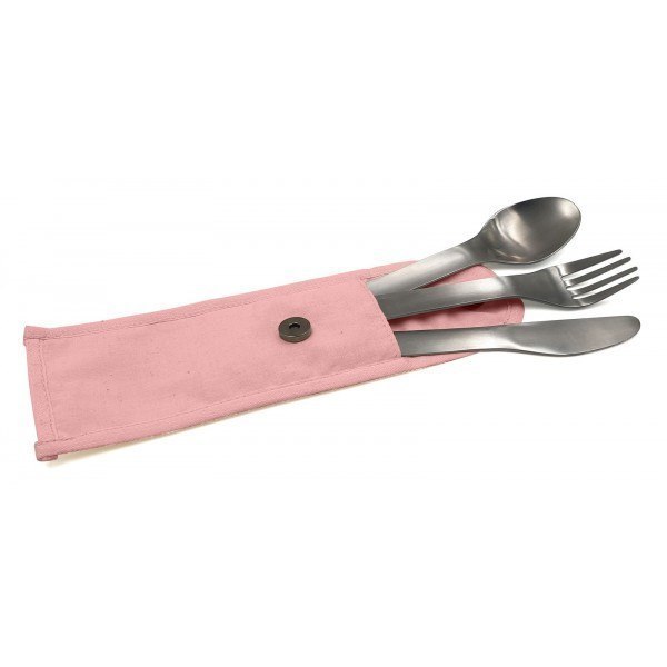 Couvert nomade inox rose Cookut