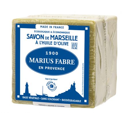 Savon de Marseille sous film  à l’huile d’olive 400 g Marius Fabre Imaginez Vendôme 41 Loir et Cher