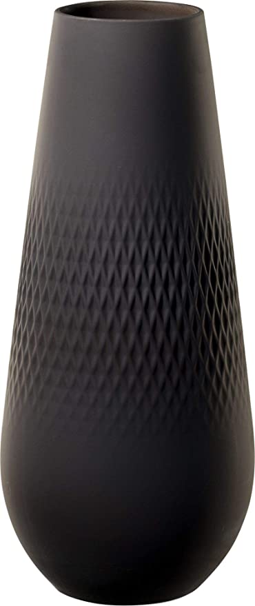 Vase manufacture collier noir Villeroy et Boch