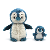Igloo le pingouin bleu et son bébé Déglingos